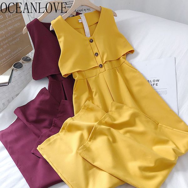 oceanlove корейский ropa mujer твердая высокой талией v-образный вырез wide leg bodysuit 2020 весна лето без рукавов комбинезоны ins мода 14, Black;white
oceanlove корейский ropa mujer твердая высокой талией v-образный вырез wide leg bodysuit 2020 весна лето без рукавов комбинезоны ins мода 14, Black;white