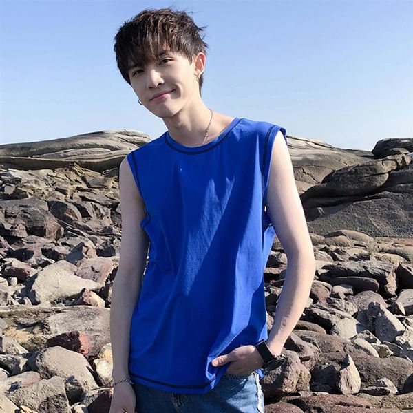 korean style teen clothes sleeveless shirt mens cotton summer basketball tee men' tide brand loose sweatshirt tank hip hop, White;black
korean style teen clothes sleeveless shirt mens cotton summer basketball tee men' tide brand loose sweatshirt tank hip hop, White;black