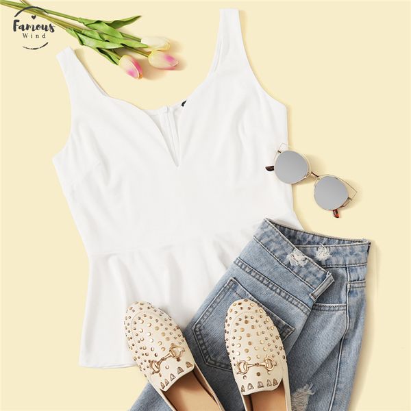 white zip back sweetheart neck peplum tank women summer slim fitted solid 2019 elegant high street solid vests
white zip back sweetheart neck peplum tank women summer slim fitted solid 2019 elegant high street solid vests