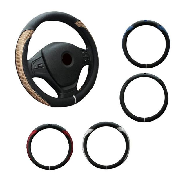 car steering wheel cover four seasons artificial leather steering wheel cover silicone stitching pattern breathable
car steering wheel cover four seasons artificial leather steering wheel cover silicone stitching pattern breathable