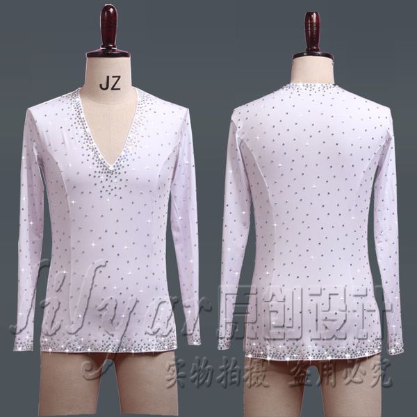 sparkly rhinestones latin dance white black v-neck men dance shirts ballroom latin dancing professional competition clothes, Black;red
sparkly rhinestones latin dance white black v-neck men dance shirts ballroom latin dancing professional competition clothes, Black;red