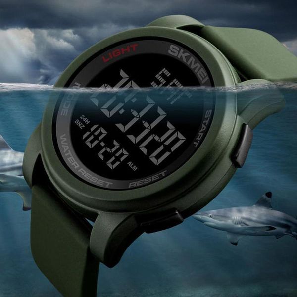 2019 new time beauty multi-function personality trend electronic men sports watch 50m waterproof student diving digital watches, Slivery;brown
2019 new time beauty multi-function personality trend electronic men sports watch 50m waterproof student diving digital watches, Slivery;brown