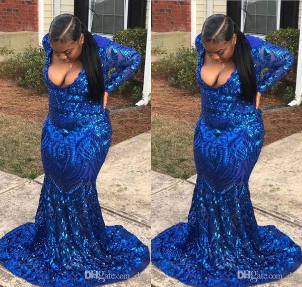 plus size evening dresses deep v neck lace sequins appliqued sweep train long sleeve prom dress royal blue mermaid party gowns black girl, Black;red
plus size evening dresses deep v neck lace sequins appliqued sweep train long sleeve prom dress royal blue mermaid party gowns black girl, Black;red
