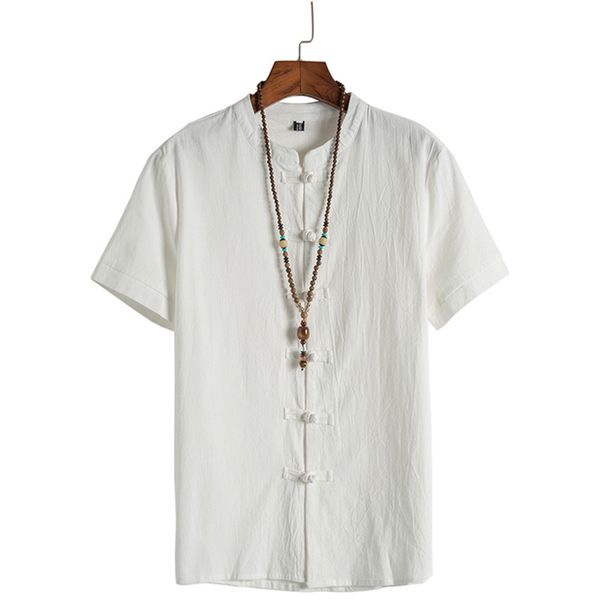 2020 new chinese style cotton linen buckle men's short-sleeved shirt stand collar men's shirt clothing wholesale, White;black
2020 new chinese style cotton linen buckle men's short-sleeved shirt stand collar men's shirt clothing wholesale, White;black