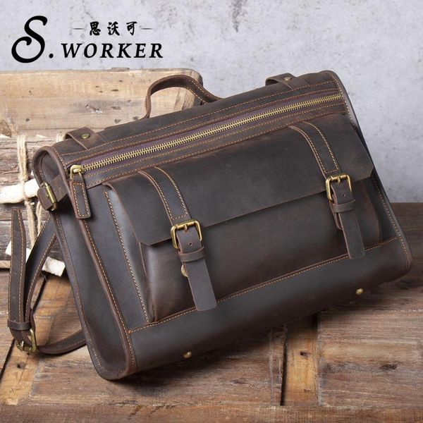s.worker vintage натуральная кожа мужской портфель для ноутбука сумка crazy horse коровья кожа сумка ретро сумки на ремне
s.worker vintage натуральная кожа мужской портфель для ноутбука сумка crazy horse коровья кожа сумка ретро сумки на ремне