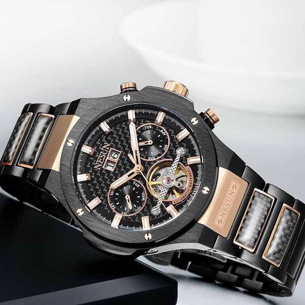 nesun creative dress men automatic mechanical wristwatches sapphire waterproof fashion watch clock relogio masculino, Slivery;brown
nesun creative dress men automatic mechanical wristwatches sapphire waterproof fashion watch clock relogio masculino, Slivery;brown