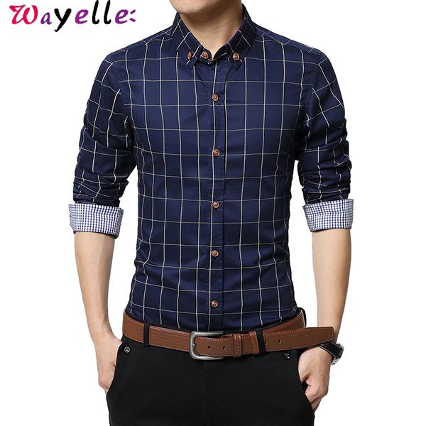 long sleeve shirts men 2019 new autumn winter fashion casual slim fit dress shirts men cotton plaid plus size -5xl, White;black
long sleeve shirts men 2019 new autumn winter fashion casual slim fit dress shirts men cotton plaid plus size -5xl, White;black