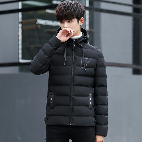 autumn & winter new style men hooded thick solid color down jacket cotton-padded clothes large size casual versatile cotton-padd, Black
autumn & winter new style men hooded thick solid color down jacket cotton-padded clothes large size casual versatile cotton-padd, Black