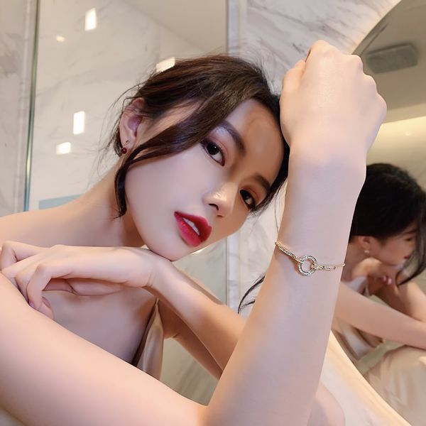 wrist light micro pave process full of diamond ring premium light luxury bracelet ins daren net red bracelet regulation bracelet, Black
wrist light micro pave process full of diamond ring premium light luxury bracelet ins daren net red bracelet regulation bracelet, Black