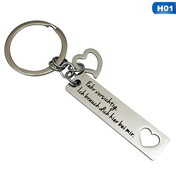 stainless steel keyrings gift fahrvorsichtig drive safe i need you here with me keychains couples boyfriend bag key chains, Silver
stainless steel keyrings gift fahrvorsichtig drive safe i need you here with me keychains couples boyfriend bag key chains, Silver