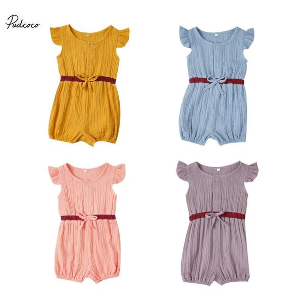 jumpsuits 2021 0-24m soft cotton linen baby infant romper overalls girls summer sleeveless striped fake belt print jumpsuit playsuit, Blue
jumpsuits 2021 0-24m soft cotton linen baby infant romper overalls girls summer sleeveless striped fake belt print jumpsuit playsuit, Blue