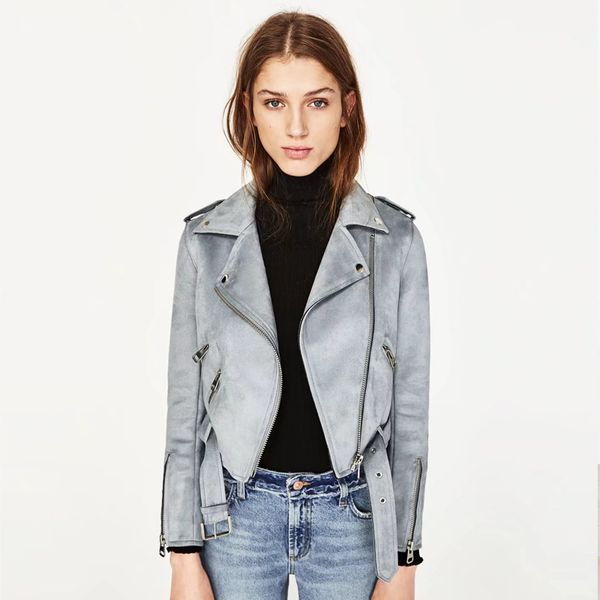 autumn winter suede jacket women 2019 coat lapel zipper motorcycle short leather jackets female outwear coats women clothing, Black;brown
autumn winter suede jacket women 2019 coat lapel zipper motorcycle short leather jackets female outwear coats women clothing, Black;brown