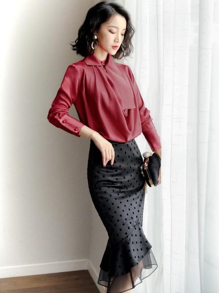 spring-autumn bodycon office dress, elegant formal shirt, + mesh skirt, two-piece set, women's clothing, White
spring-autumn bodycon office dress, elegant formal shirt, + mesh skirt, two-piece set, women's clothing, White