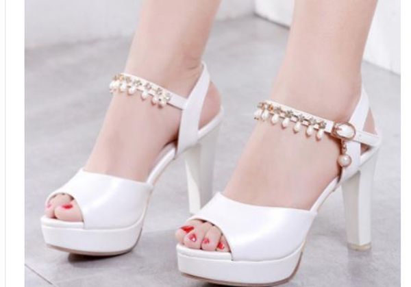 2019 women's sandals in summer with new style high heel coarse heel waterproof table @35, Black
2019 women's sandals in summer with new style high heel coarse heel waterproof table @35, Black