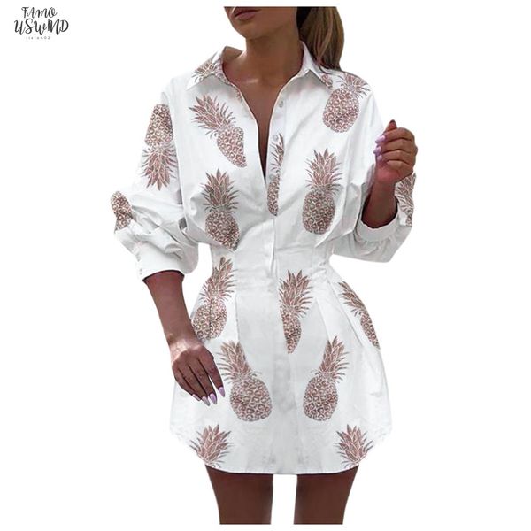 fashion women mini dress long sleeve pineapple printing autumn elegant dress turn down collar female dresses t, Black;gray
fashion women mini dress long sleeve pineapple printing autumn elegant dress turn down collar female dresses t, Black;gray