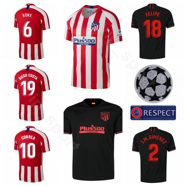 19-20 Men Atletico Madrid Soccer Jersey 6 KOKE 19 DIEGO COSTA 16 HERRERA 2 Gimenez 18 FELIPE 10 CORREA SAUL Football Shirt Kits
19-20 Men Atletico Madrid Soccer Jersey 6 KOKE 19 DIEGO COSTA 16 HERRERA 2 Gimenez 18 FELIPE 10 CORREA SAUL Football Shirt Kits