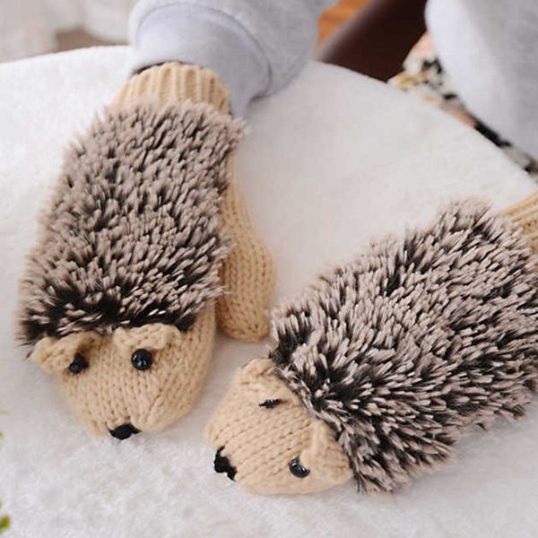 women' winter gloves without fingers knitting wool warm mittens fingerless cartoon hedgehog gloves, Blue;gray
women' winter gloves without fingers knitting wool warm mittens fingerless cartoon hedgehog gloves, Blue;gray