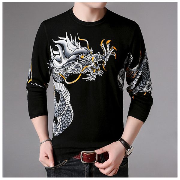 chinese style dragon totem 3d print streetwear pullover sweater spring 2019 new soft silky elastic sweater men -3xl, White;black
chinese style dragon totem 3d print streetwear pullover sweater spring 2019 new soft silky elastic sweater men -3xl, White;black