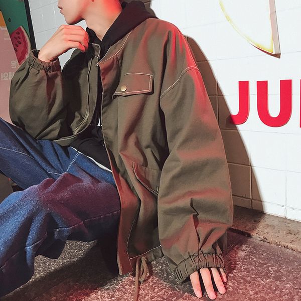 2017 work clothes bomber college varsity casual brand retro male winter jacket men windbreaker zipper coat hip hop outerwear, Black;brown
2017 work clothes bomber college varsity casual brand retro male winter jacket men windbreaker zipper coat hip hop outerwear, Black;brown