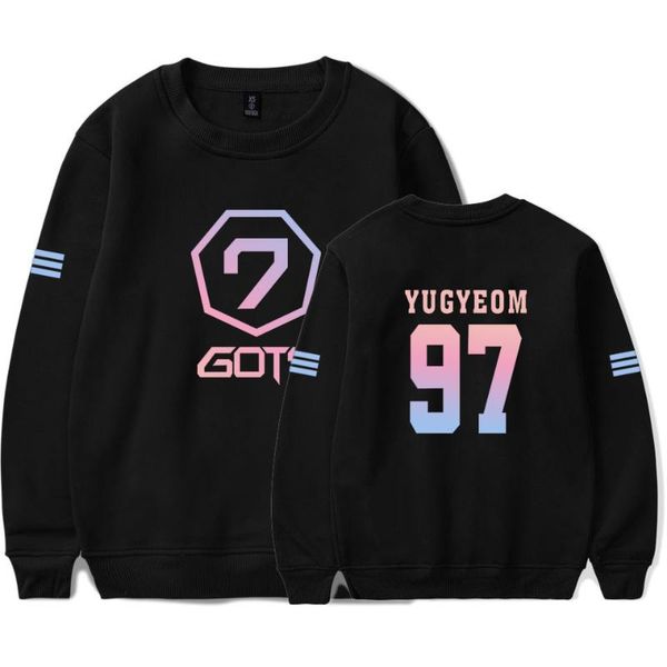 kpop got7 custom printed itself tracksuit o-neck women/men long sleeve sweatshirts casual streetwear clothes six color print, Black
kpop got7 custom printed itself tracksuit o-neck women/men long sleeve sweatshirts casual streetwear clothes six color print, Black