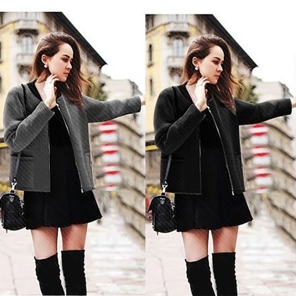 abrigos mujer invierno 2019 winter coat women's casual space cotton jacket thick short solid color warm jacket manteau femme, Black
abrigos mujer invierno 2019 winter coat women's casual space cotton jacket thick short solid color warm jacket manteau femme, Black