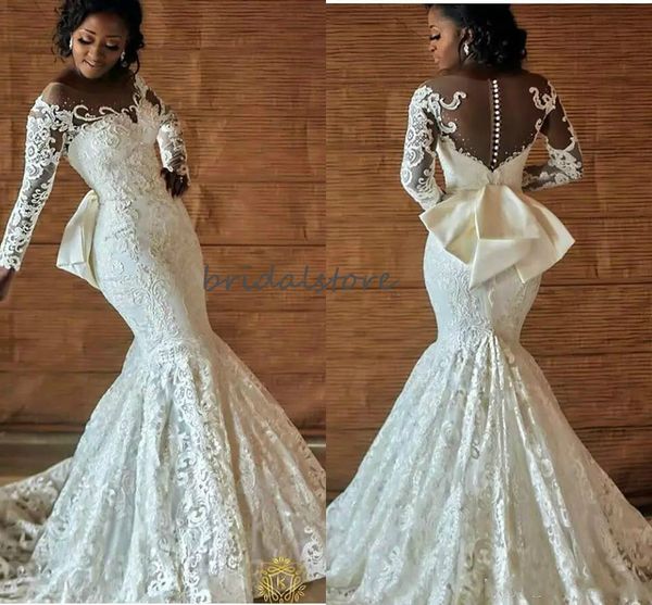 bohemian african nigerian wedding dresses mermaid full lace plus size country wedding gowns long sleeve trumpet beaded bridal dress 2020, White
bohemian african nigerian wedding dresses mermaid full lace plus size country wedding gowns long sleeve trumpet beaded bridal dress 2020, White