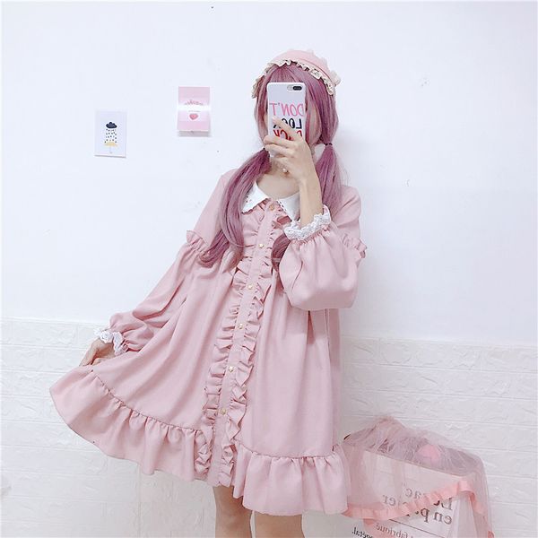 womens designer dress women clothing women above knee pink peter pan collar ruffles star girl dress cute kawaii school cosplay uniform, Black;gray
womens designer dress women clothing women above knee pink peter pan collar ruffles star girl dress cute kawaii school cosplay uniform, Black;gray