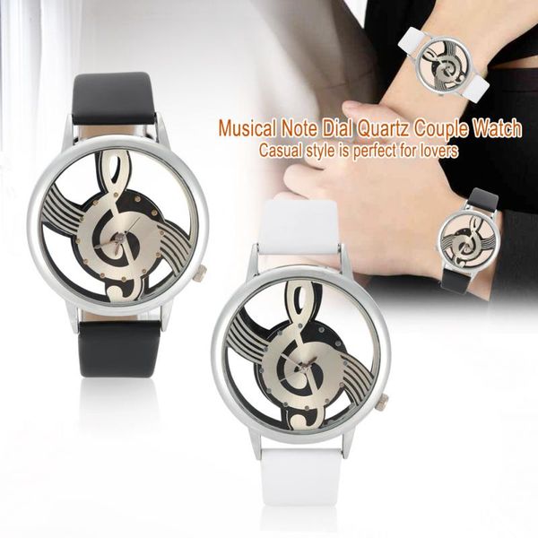 2colors quartz analog couple watch round hollow musical note dial pu strap wristwatch, Slivery;brown
2colors quartz analog couple watch round hollow musical note dial pu strap wristwatch, Slivery;brown
