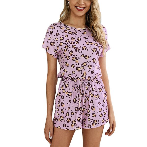women leopard print short sleeve o neck short jumpsuit playsuit with pocket for summer xrq88, Black;white
women leopard print short sleeve o neck short jumpsuit playsuit with pocket for summer xrq88, Black;white