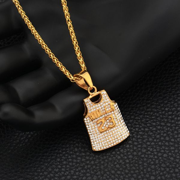 street hiphop jersey pendant necklaces men stylist titanium steel necklace creative gold silver rhinestone men jewelry
street hiphop jersey pendant necklaces men stylist titanium steel necklace creative gold silver rhinestone men jewelry