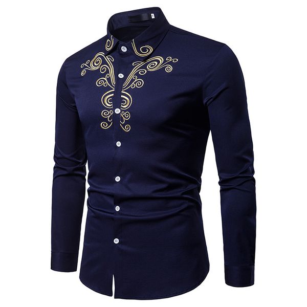 2018 fashion men shirt long sleeves embroidery cotton shirt men hawaiian dress shirts slim plus size white black
2018 fashion men shirt long sleeves embroidery cotton shirt men hawaiian dress shirts slim plus size white black