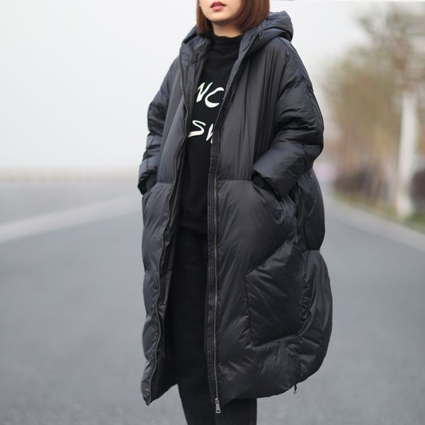 winter down coat women large size long loose warm coat thicker 2019 new ladies hooded zipper all-match down jacket overcoat, Black
winter down coat women large size long loose warm coat thicker 2019 new ladies hooded zipper all-match down jacket overcoat, Black