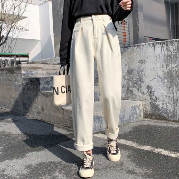 yamdi korean loose denim jeans female chic runway harem pants women high waist jean pants streetwear trousers woman 2020 spring, Blue
yamdi korean loose denim jeans female chic runway harem pants women high waist jean pants streetwear trousers woman 2020 spring, Blue