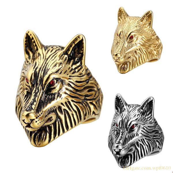 hip hop punk rock style the wolf king head design stainless steel finger rings jewelry, Silver
hip hop punk rock style the wolf king head design stainless steel finger rings jewelry, Silver