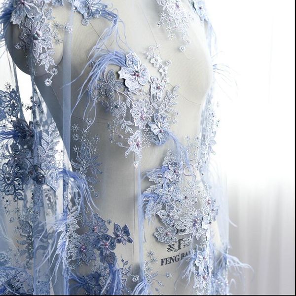 luxury feather beaded embroidery lace fabric handmade diy 3d flowers clothing accessories materials rs800, Pink;blue
luxury feather beaded embroidery lace fabric handmade diy 3d flowers clothing accessories materials rs800, Pink;blue