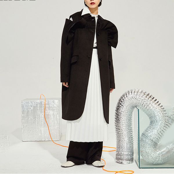 loose fit black split big size ruffles woolen coat parkas new long sleeve women fashion tide utumn winter 2020 1473
loose fit black split big size ruffles woolen coat parkas new long sleeve women fashion tide utumn winter 2020 1473
