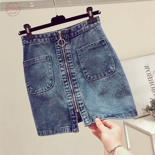 ins 2020 summer fashion women high waist front zip denim skirt casual zipper a line mini skirts pocket wrapover jeans skirt, Black
ins 2020 summer fashion women high waist front zip denim skirt casual zipper a line mini skirts pocket wrapover jeans skirt, Black