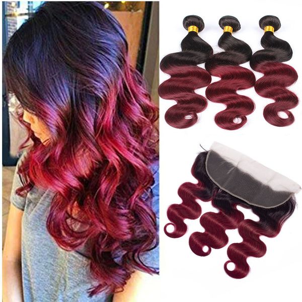 brazilian human hair 1b 99j body wave 3 bundles with 13x4 lace frontal ear to ear 1b/99j body wave hair extensions with frontal 12-24inch, Black;brown
brazilian human hair 1b 99j body wave 3 bundles with 13x4 lace frontal ear to ear 1b/99j body wave hair extensions with frontal 12-24inch, Black;brown