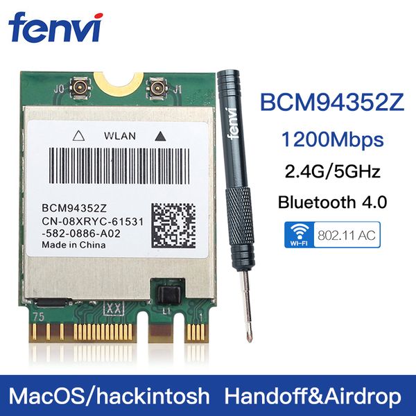 двухдиапазонный беспроводной хакинтош bcm94352z bcm94360ng wifi-карты от broadcom м. 2 1200 мбит / с bluetooth 4.0 доступ адаптер 802.11 ac
двухдиапазонный беспроводной хакинтош bcm94352z bcm94360ng wifi-карты от broadcom м. 2 1200 мбит / с bluetooth 4.0 доступ адаптер 802.11 ac