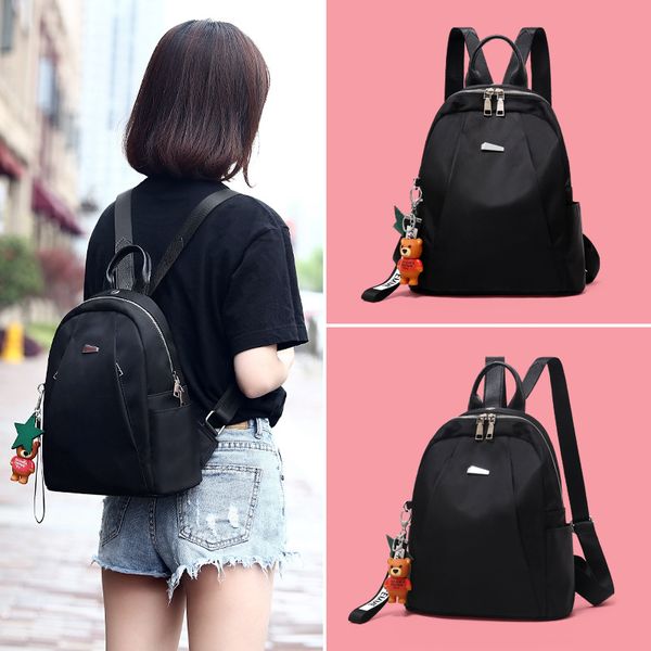 retro oxford backpack women black waterproof nylon school bags women's anti-theft backpack simple solid color shoulder bag
retro oxford backpack women black waterproof nylon school bags women's anti-theft backpack simple solid color shoulder bag