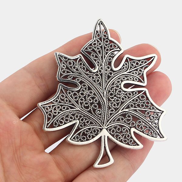 3pcs large grape leaves charms maple leaf pendants silver tone jewelry diy necklace making finding 74x63mm
3pcs large grape leaves charms maple leaf pendants silver tone jewelry diy necklace making finding 74x63mm