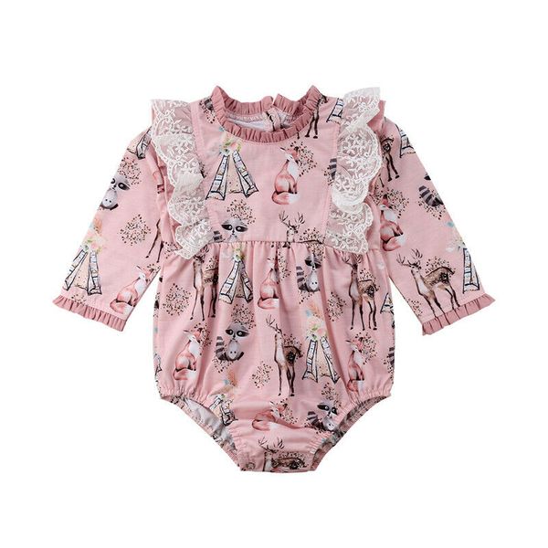 0-24months newborn baby girls long sleeve ruffles rompers fox printed jumpsuit one-piece, Blue
0-24months newborn baby girls long sleeve ruffles rompers fox printed jumpsuit one-piece, Blue