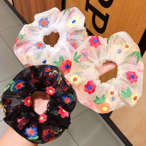 hair accessories women girls summer embroidery flower chiffon scrunchie ponytail holder elastic rubber bands fashion
hair accessories women girls summer embroidery flower chiffon scrunchie ponytail holder elastic rubber bands fashion