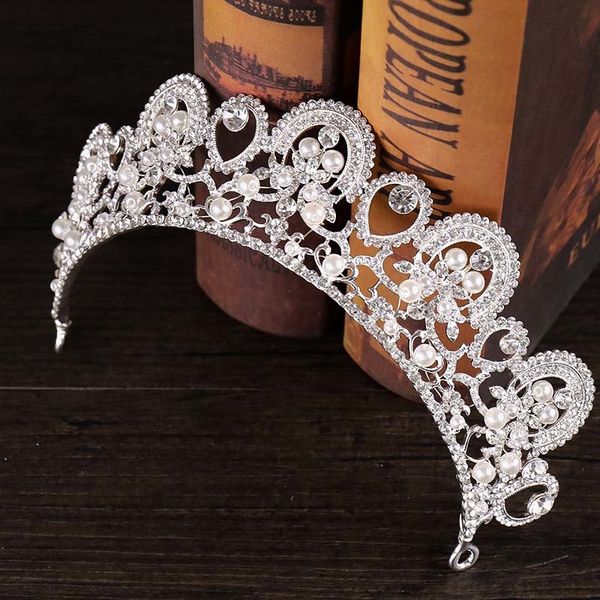 fashion silver rhinestone crystal bride crown pearl flower tiara headdress for noiva wedding diadem headpiece hair ornaments bh, Golden;white
fashion silver rhinestone crystal bride crown pearl flower tiara headdress for noiva wedding diadem headpiece hair ornaments bh, Golden;white