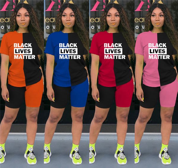 black lives matter letters women designer t shirt tee + shorts two piece sets brand outfits casual summer patchwork tracksuit d6813, White
black lives matter letters women designer t shirt tee + shorts two piece sets brand outfits casual summer patchwork tracksuit d6813, White