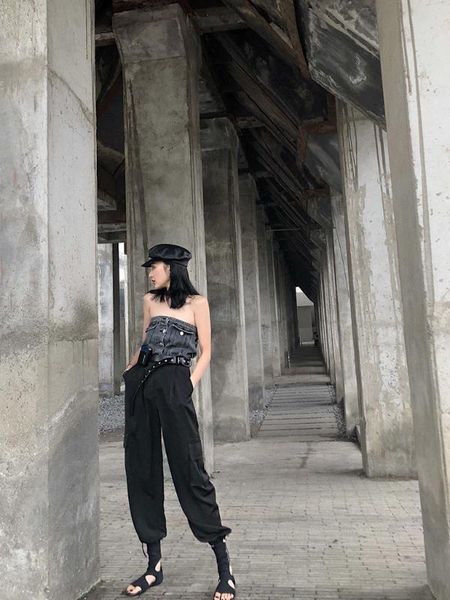 women's pants & capris tide 30% silk satin black harem thin section was wild female summer, Black;white
women's pants & capris tide 30% silk satin black harem thin section was wild female summer, Black;white