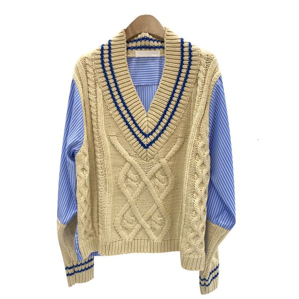 deat 2019 patchwork hit color sweater for women v neck long sleeve korean pullovers female fashion autumn oversized mh122, White;black
deat 2019 patchwork hit color sweater for women v neck long sleeve korean pullovers female fashion autumn oversized mh122, White;black