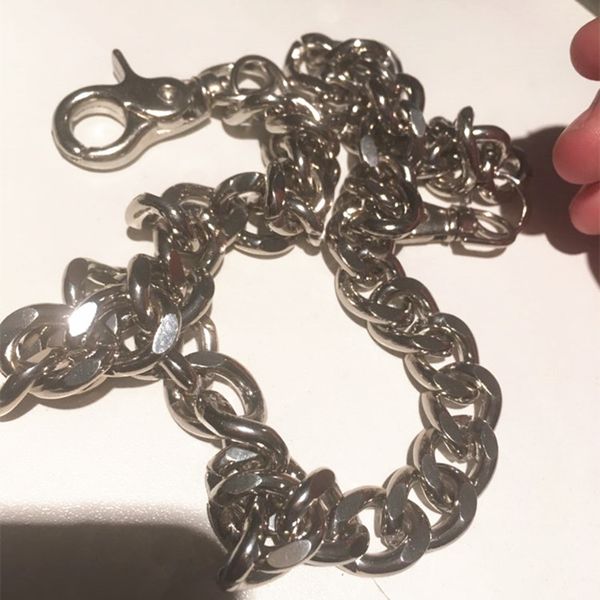18.9" iron alloy metal pants chain for men women punk rock jeans trousers biker wallet key ring key chain cool jewelry, Silver
18.9" iron alloy metal pants chain for men women punk rock jeans trousers biker wallet key ring key chain cool jewelry, Silver