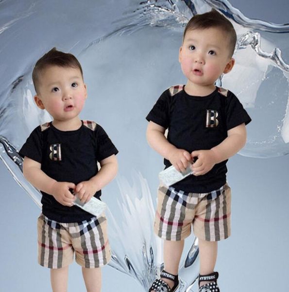 summer boys girls sets baby kids sets plaid letter short sleeved shirt + plaid shorts kids clothing sets 2 colors ing, White
summer boys girls sets baby kids sets plaid letter short sleeved shirt + plaid shorts kids clothing sets 2 colors ing, White
