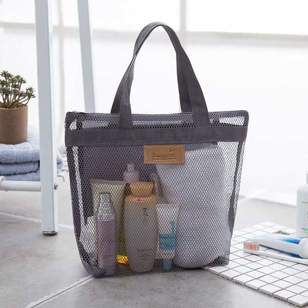portable mesh transparent toiletry handbag large capacity cosmetic organizer bags outdoor travel beach bag makeup tote bag vt1557
portable mesh transparent toiletry handbag large capacity cosmetic organizer bags outdoor travel beach bag makeup tote bag vt1557